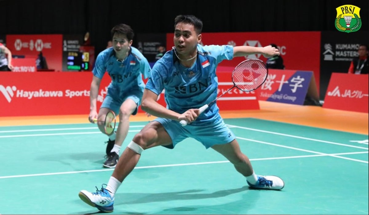 Ganda putra Indonesia Kevin Sanjaya Sukamuljo/Rahmat Hidayat
