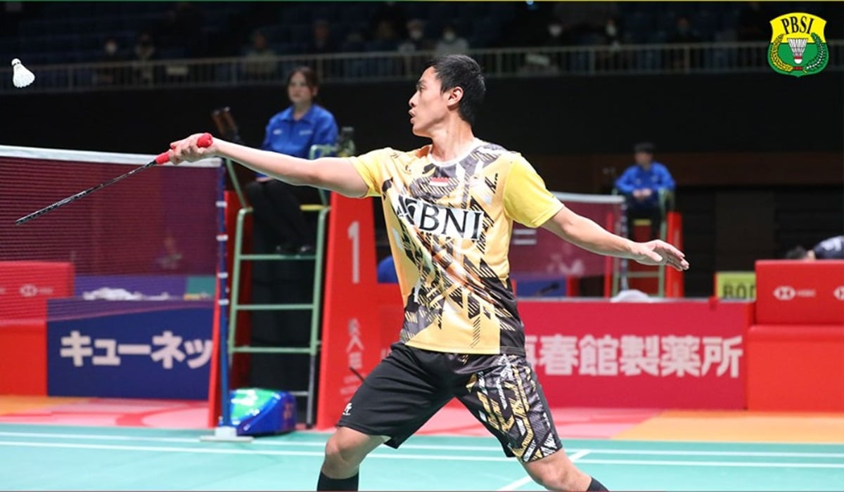 Tunggal putra Indonesia Shesar Hiren Rhustavito