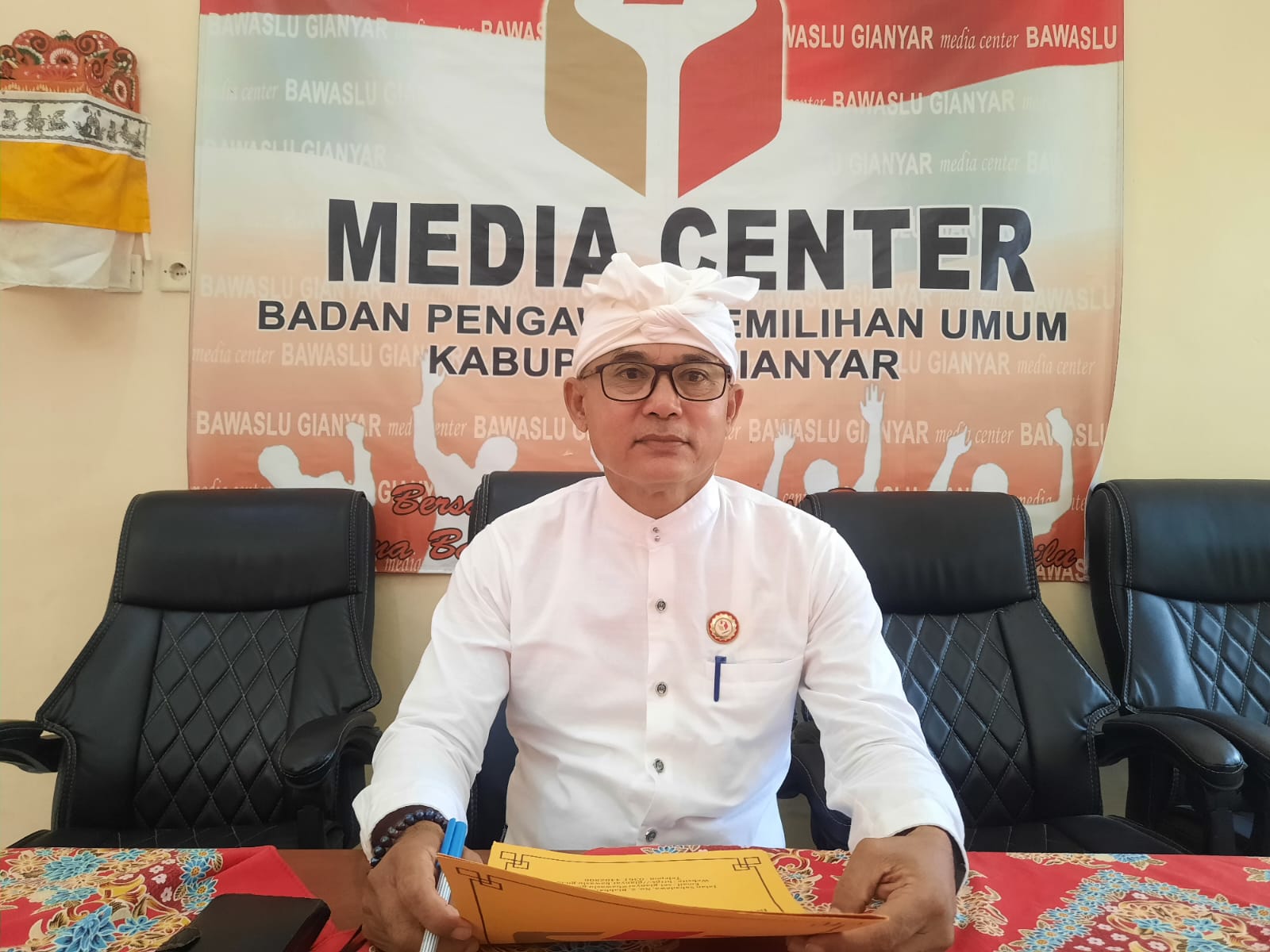 Ketua Bawaslu Kabupaten Gianyar, I Wayan Hartawan.