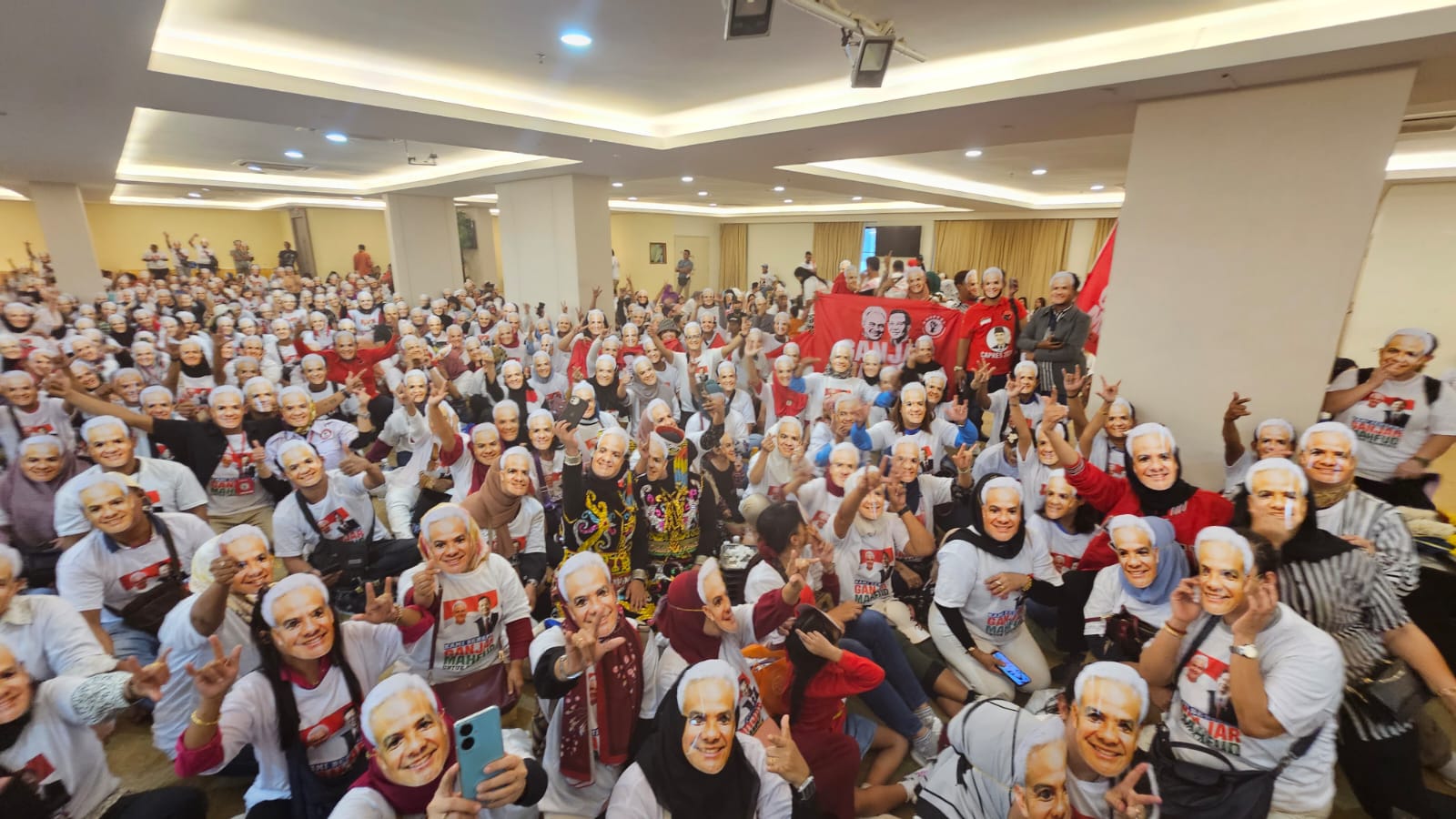 pekerja migran Malaysia bersama relawan Pospera Malaysia menggelar konsolidasi pemenangan pasangan Ganjar Pranowo-Mahfud MD