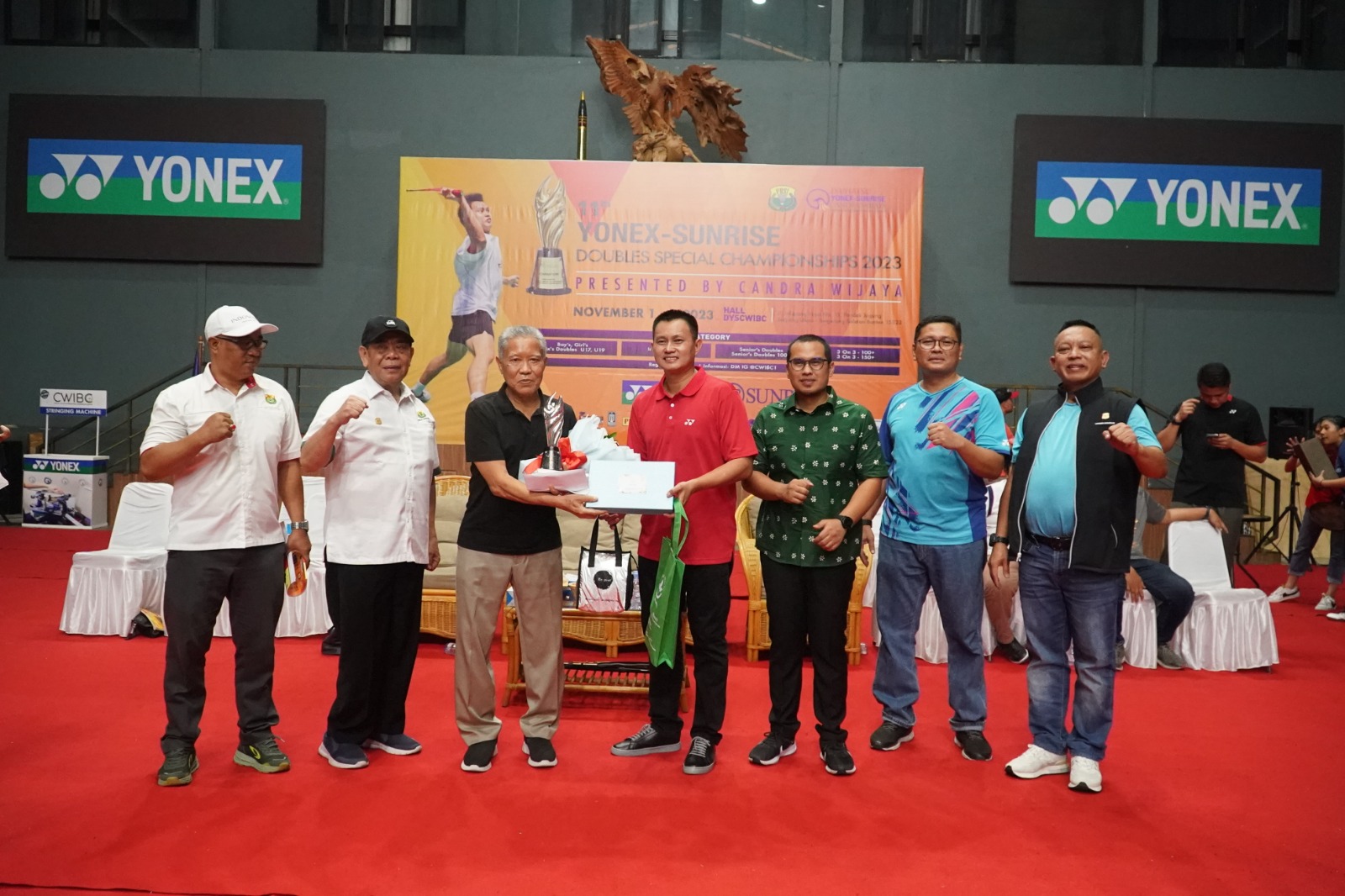 Pembukaan turnamen Yonex-Sunrise Doubles Special Championships 2023. 