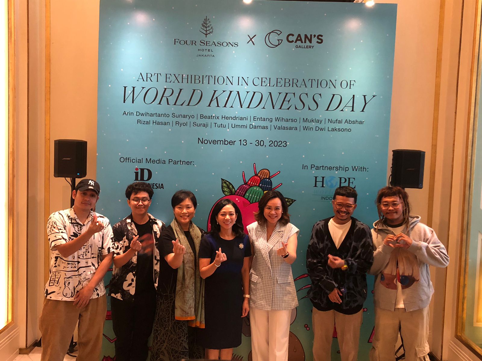 Peringati World Kindness Day, Four Seasons Jakarta gelar art fundraising selama tanggal 13 sampai 30 November mendatang.