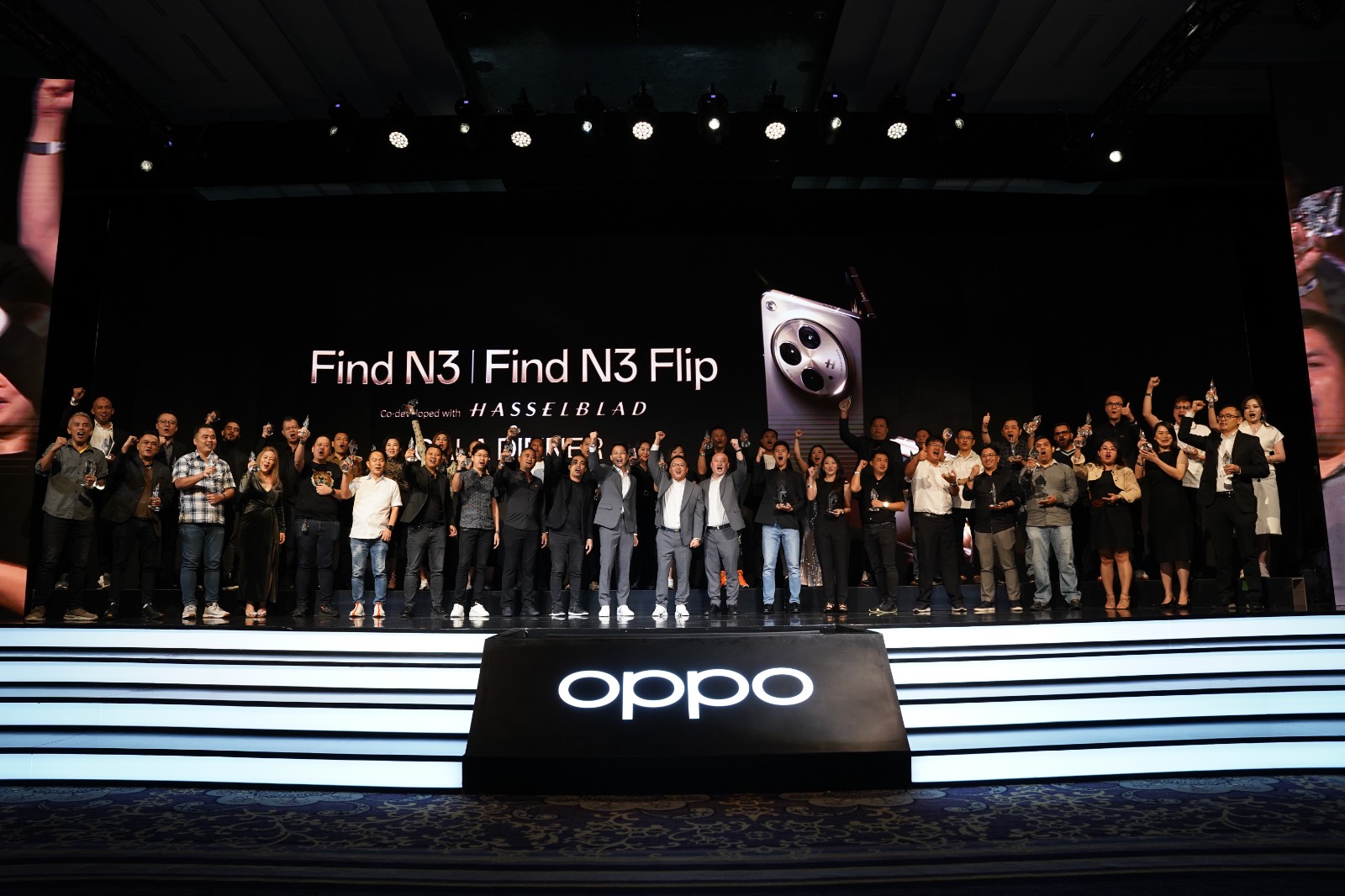 Peluncuran Oppo Find N3 Series di Jakarta, Selasa (21/11).