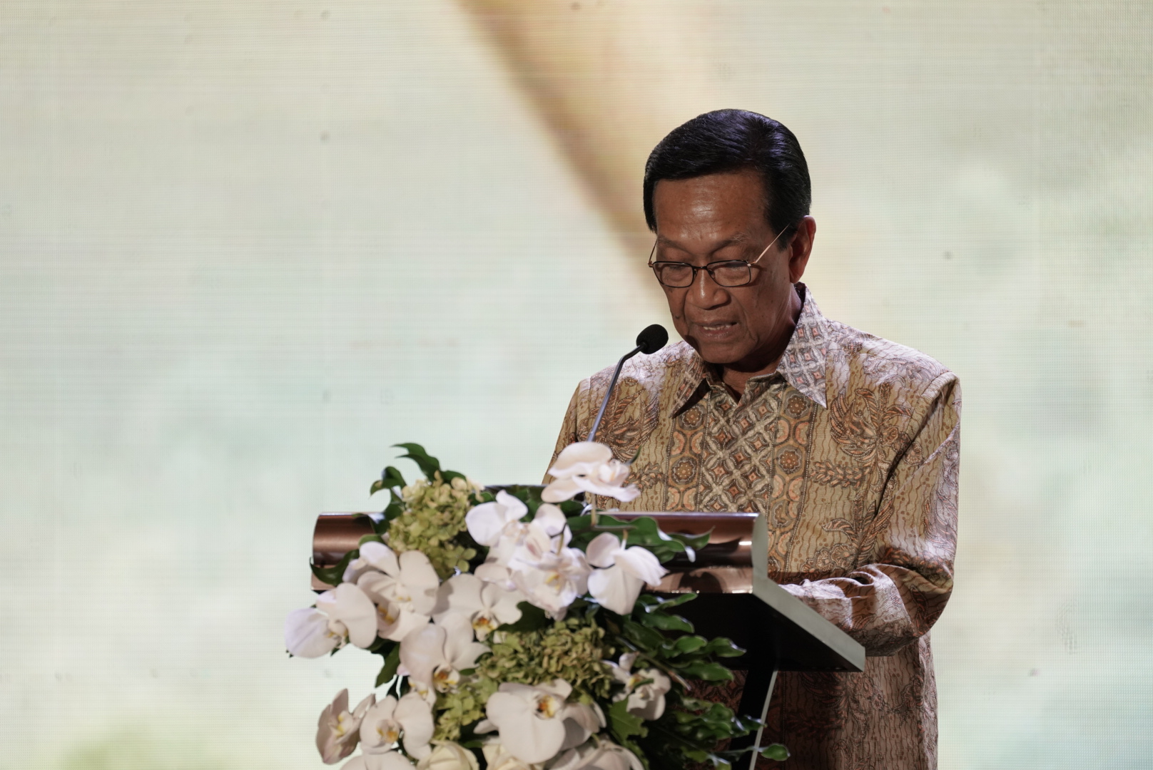 Sri Sultan Hamengku Buwono X paparkan kearifan lokal Jogjakarta dalam pengelolaan ketahanan pangan dan air dalam SDGs Conference 2023.