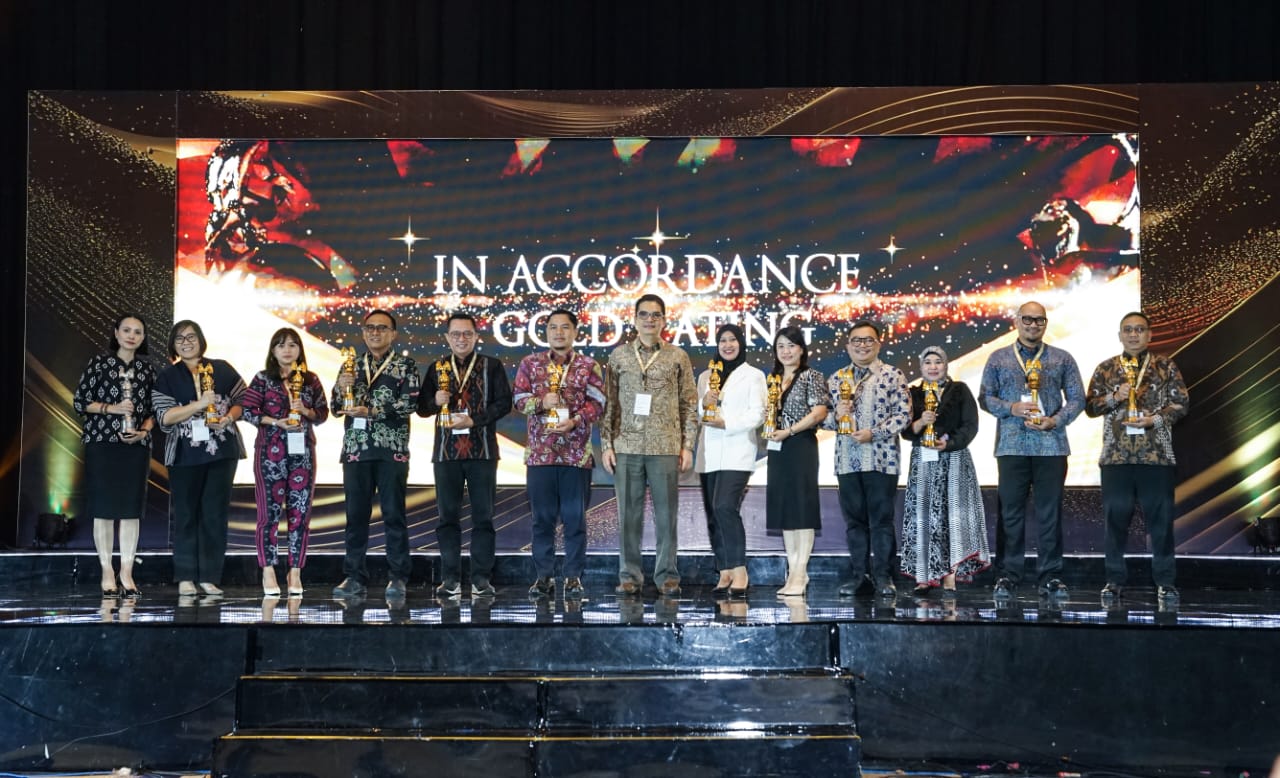 Ajang Peghargaan Asia Sustainability Reporting Rating (ASRRAT) 2023  di Jakarta, Senin (6/11)