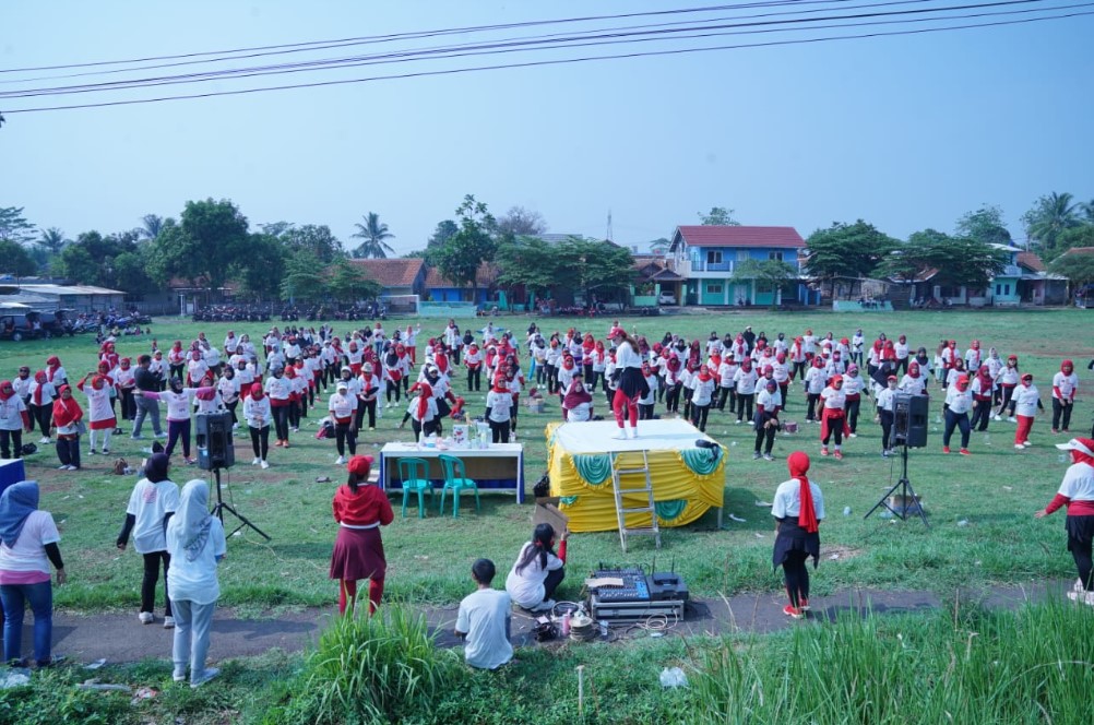 Senam Sehat Ganjar-Mahfud Digelar di Cianjur
