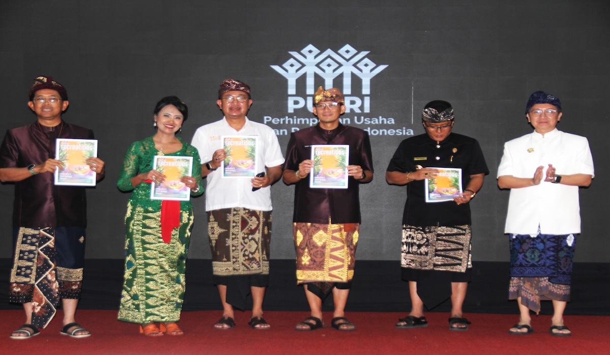 Menparekraf Sandiaga Uno di Rakernas Perhimpunan Taman Rekreasi Indonesia (PUTRI) di Bali