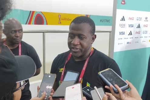 Pelatih Mali Soumaila Coulibaly.