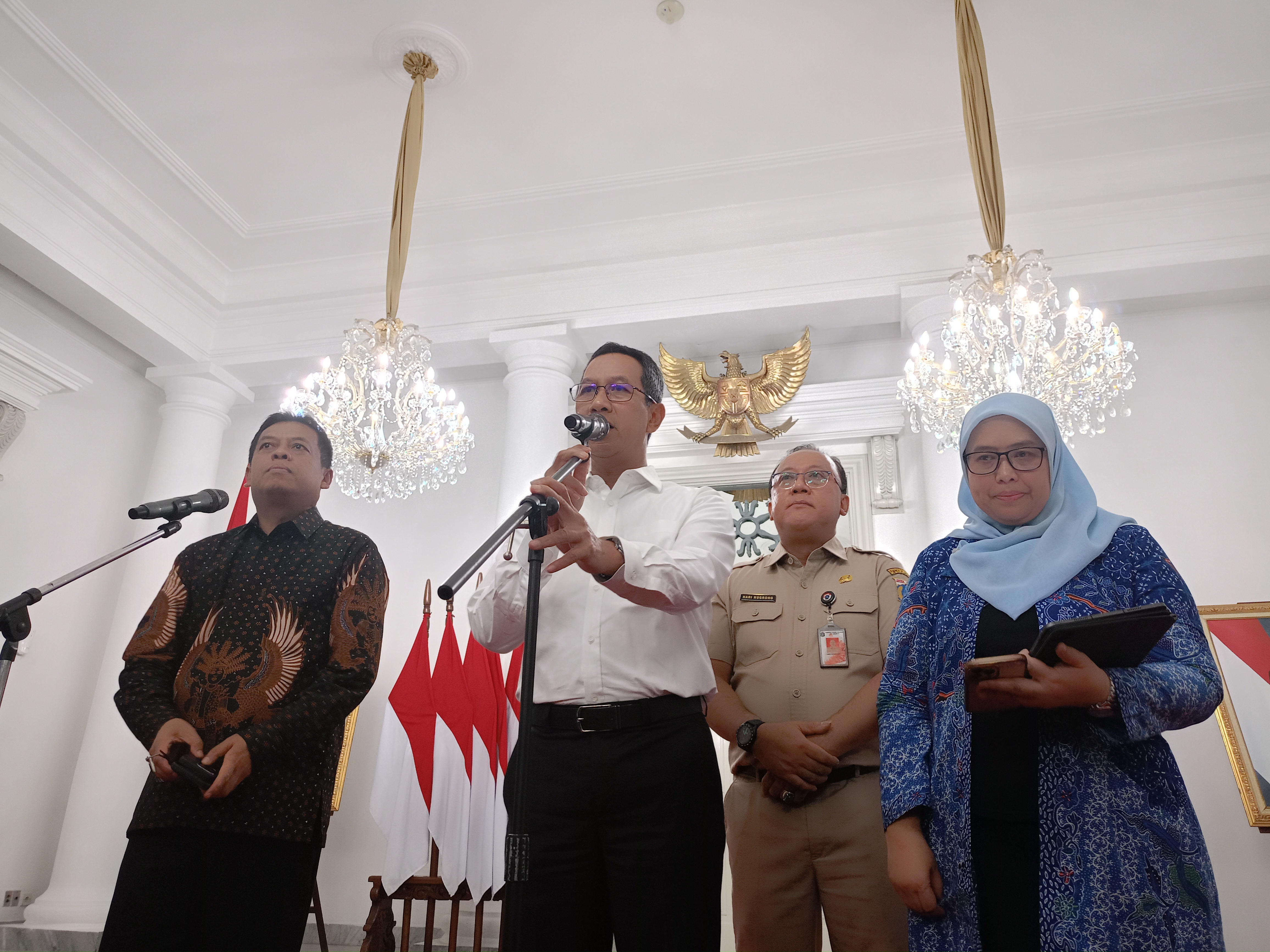 Sibuk Rapat, Heru Budi tidak Sempat Temui Pendemo Kenaikan Upah