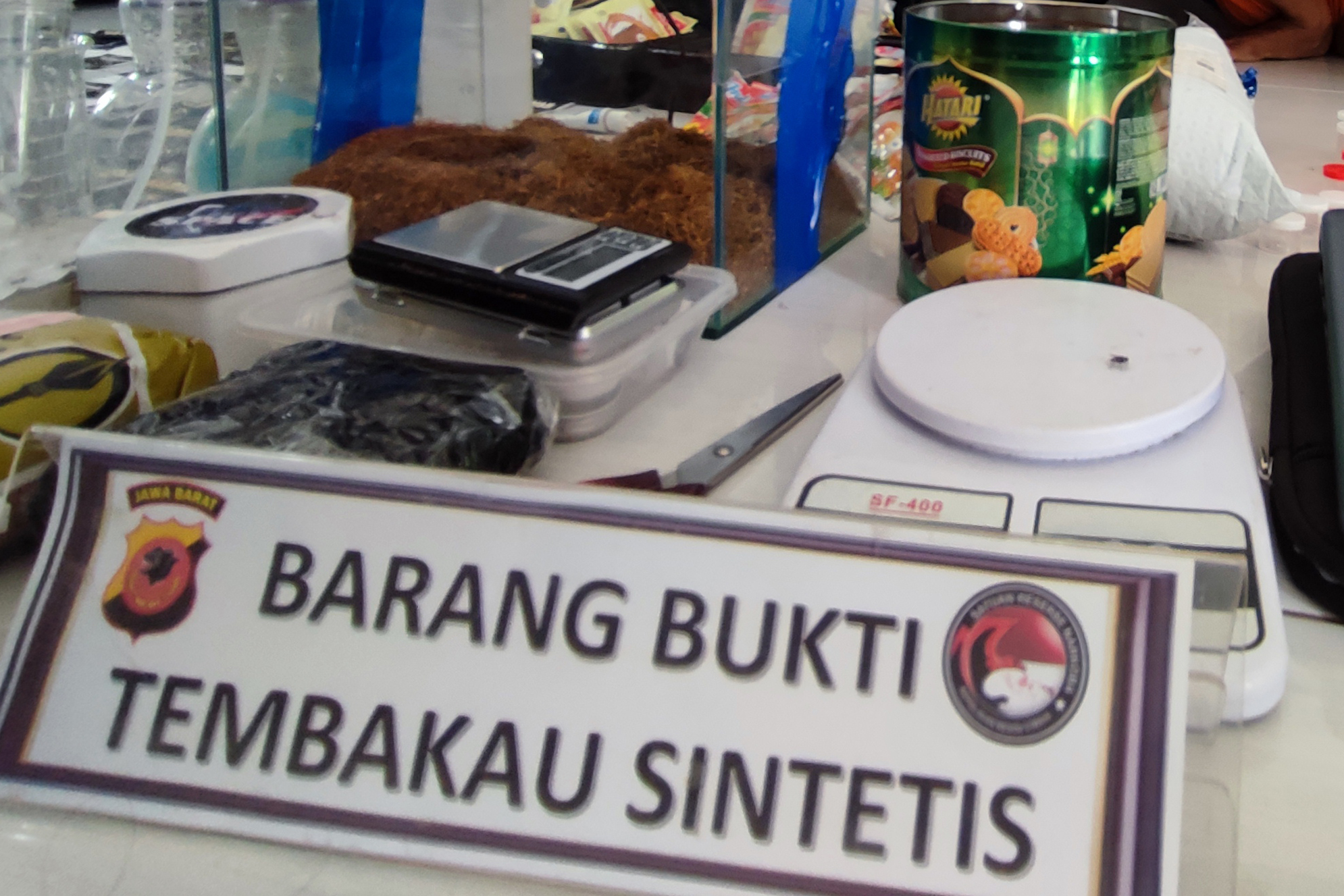 Ilustrasi tembakau sintesis.