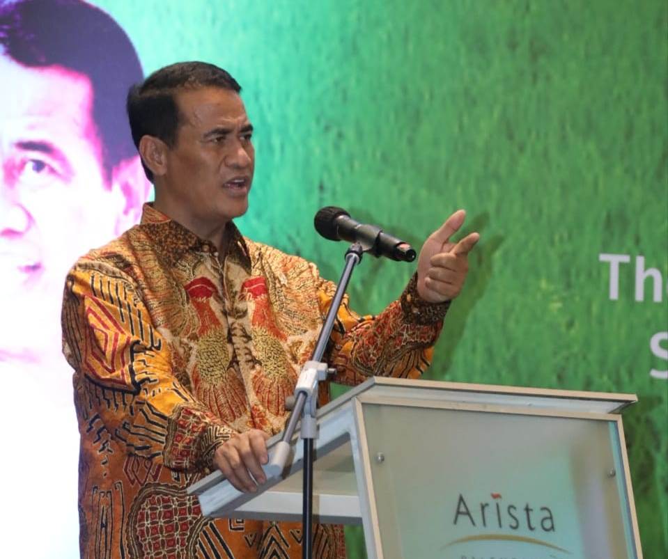 enteri Pertanian Amran Sulaiman menggelar Rakor di Palembang, Sumsel, Senin (13/11).