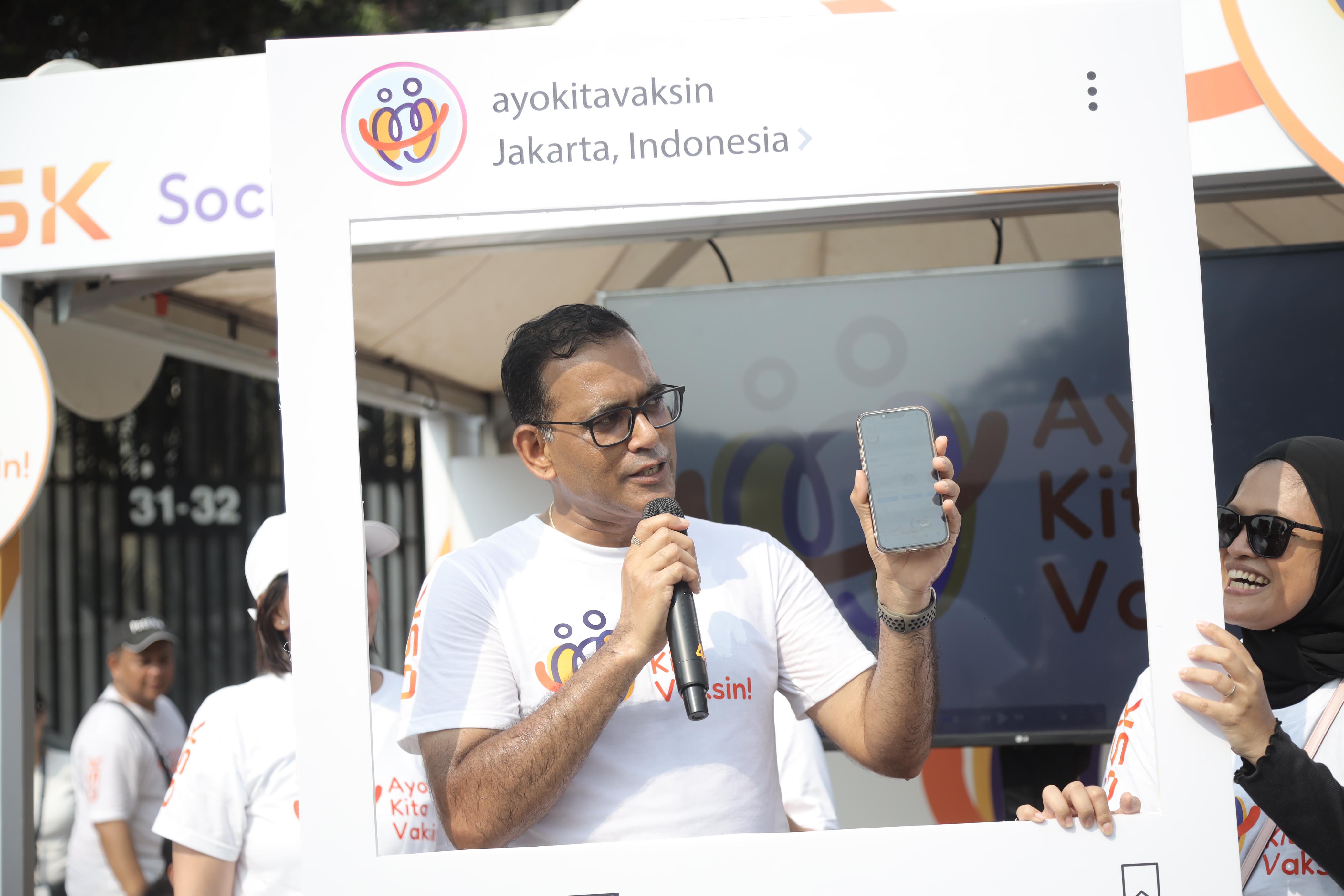 President Director & General Manager GSK Indonesia Manish Munot mengajak masyarakat untuk memahami pentingnya vaksinasi.