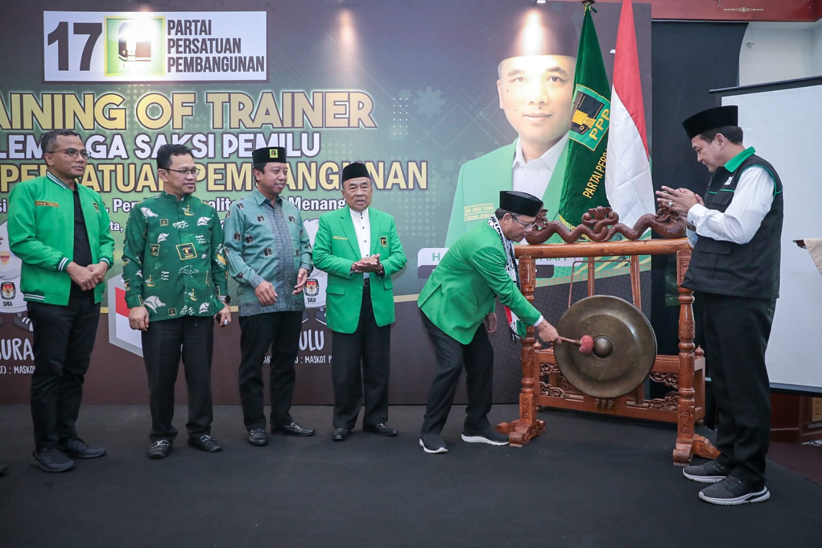 Plt Ketum PPP Muhamad Mardiono membuka training of trainer lembaga saksi pemilu