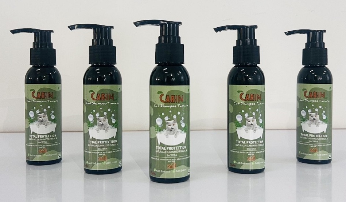 Shampo kucing dari bahan daus asam jawa karya mahasiswa USK