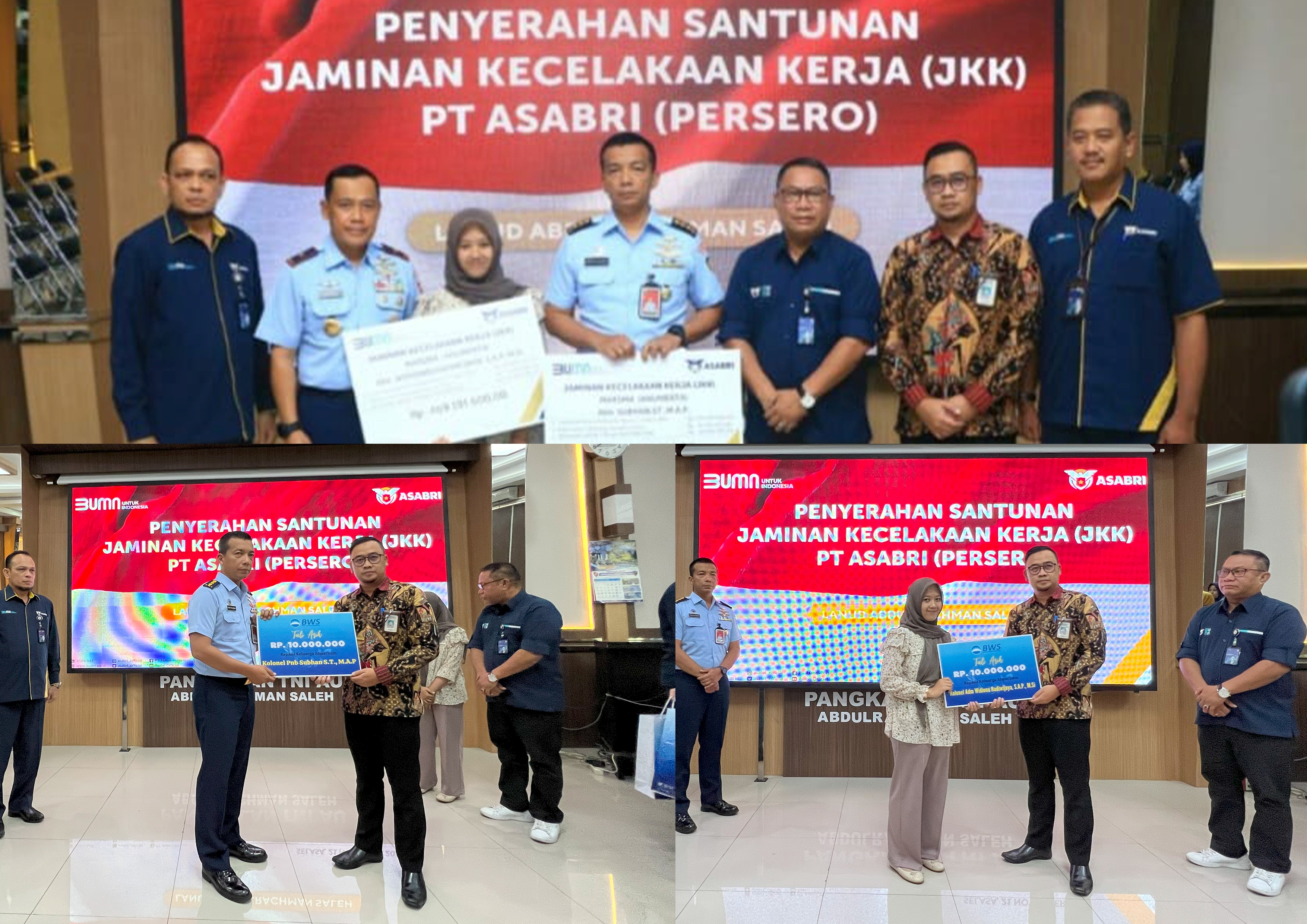 BWS turut memberikan bantuan santunan kepada para keluarga korban pesawat jatuh di Gunung Bromo.