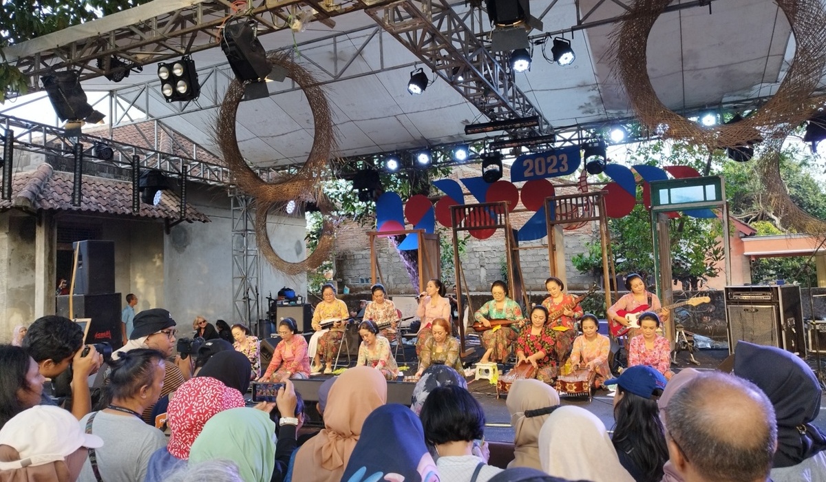 Penonton memadati gelaran Ngayogjazz 2023.