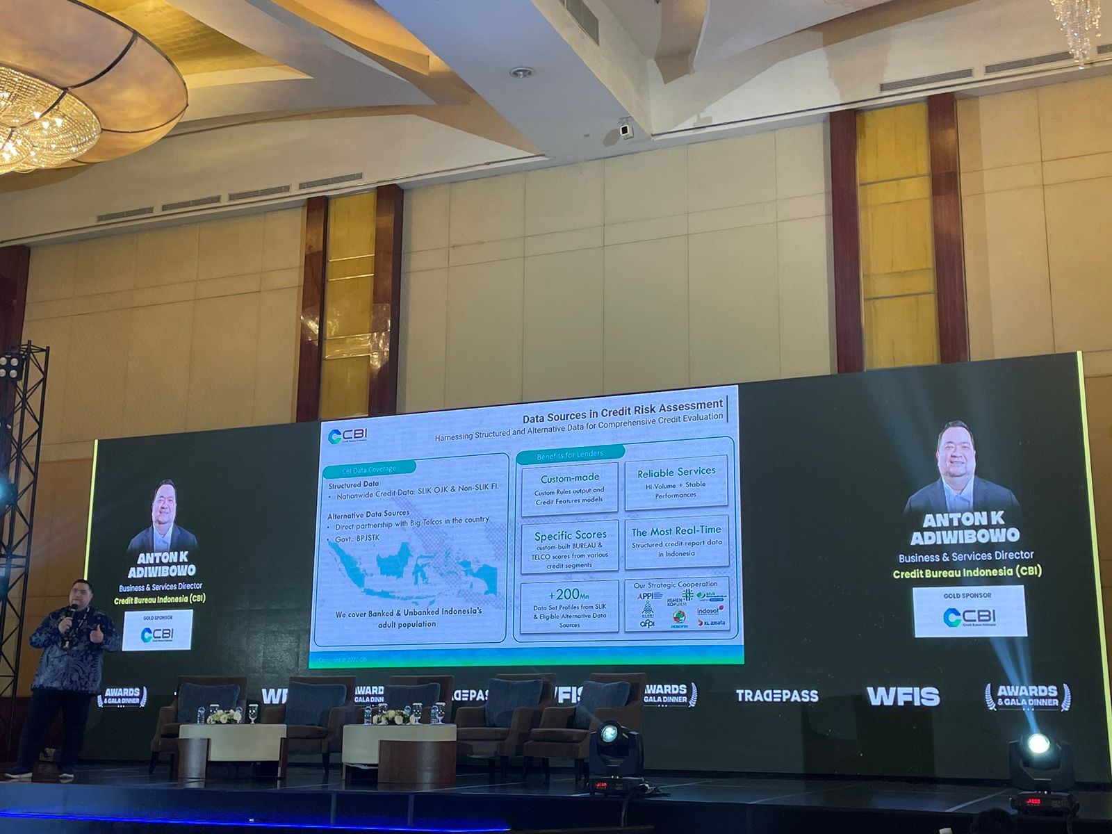 Business & Services Director CBI Anton K Adiwibowo berbicara di World Financial Innovation Series