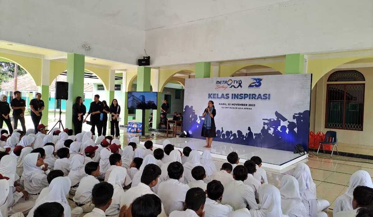 Kelas Inspirasi yang digelar Metro TV sebagai rangkaian HUT ke-23 Metro TV.