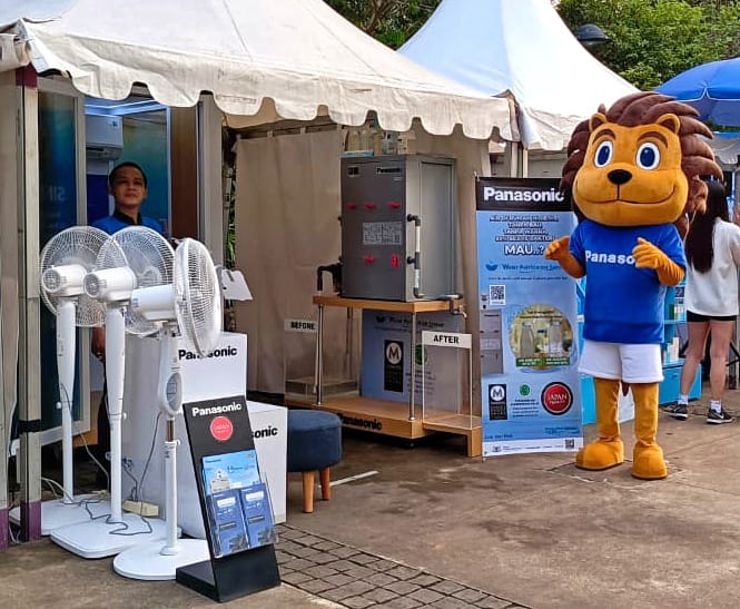 Booth Panasonic di ajang BTN Jakarta Run 2023