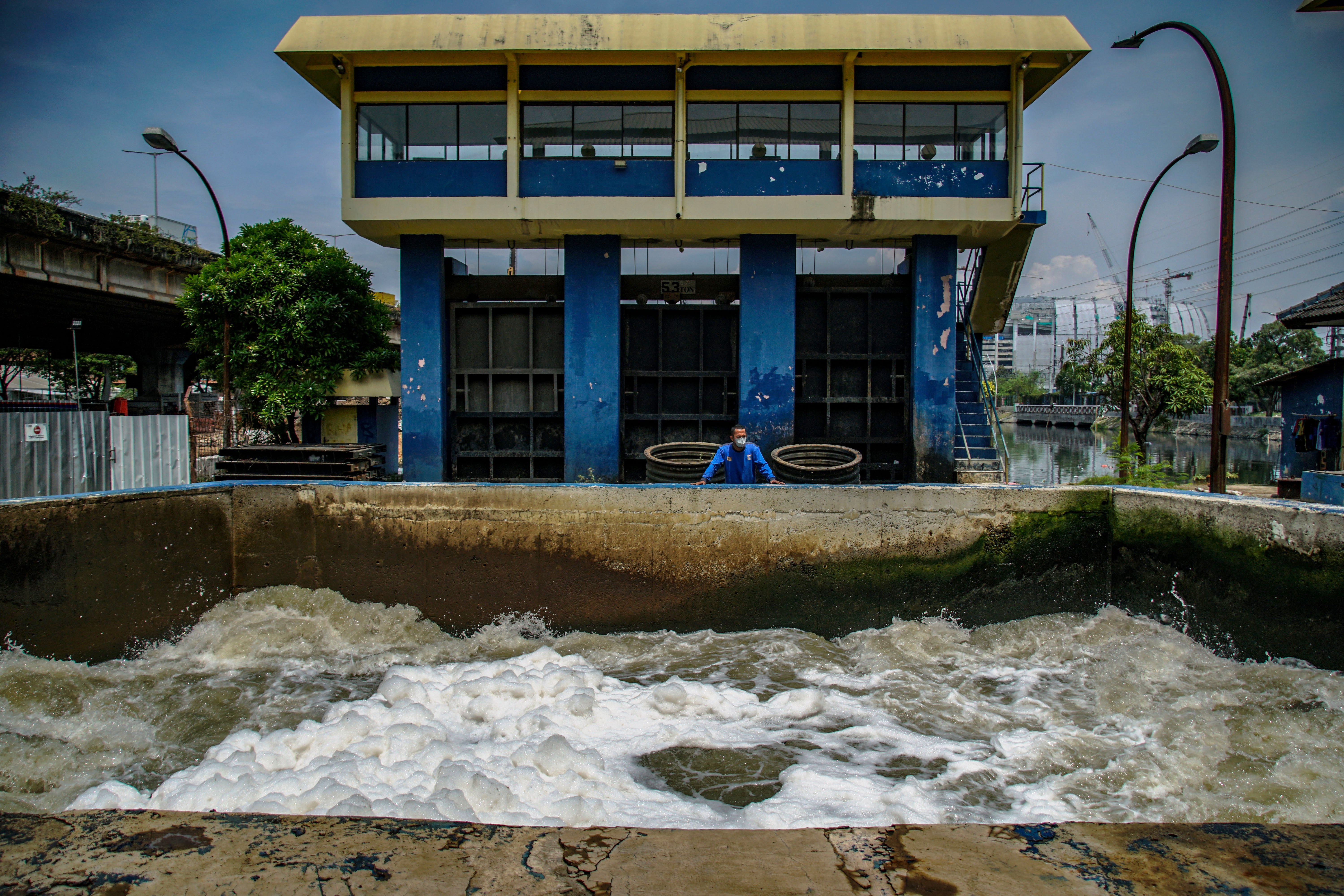 Stasiun Pompa Ancol, Jakarta Utara.
