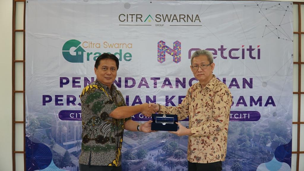 Kerja sama Citra Swarna Group dengan Netcity untuk menghadirkan jaringan internet di Citra Swarna Grande