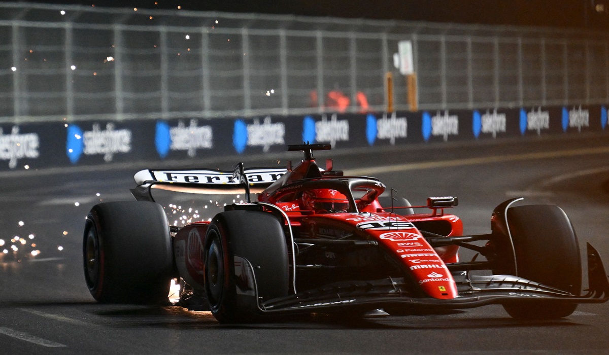 Pembalap Ferrari Charles Leclerc