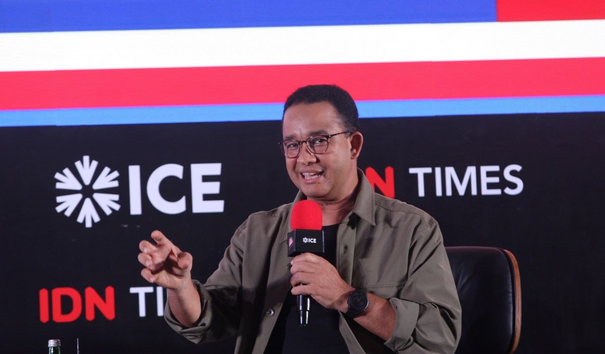 Anies Baswedan sebagai narasumber di ajang Indonesia Millenial and Gen-Z Summit (IMGZ) 2023