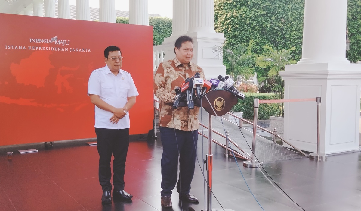 MENTERI Koordinator Bidang Perekonomian Airlangga Hartarto di Istana Negara, Senin, 6 November 2023.
