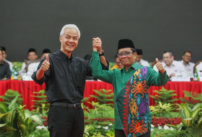 Paslon presiden dan wakil presiden Ganjar Pranowo - Mahfud MD 