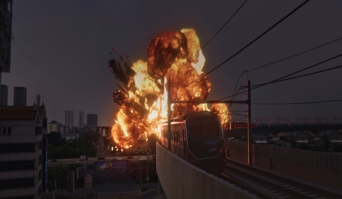 Cuplikan adegan dari film 13 Bom di Jakarta.