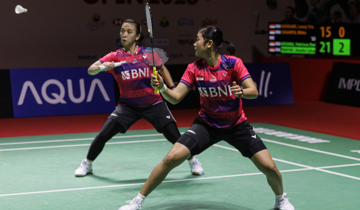 Pebulutangkis ganda putri Indonesia Febriana Dwipuji Kusuma/Amalia Cahaya Pratiwi.