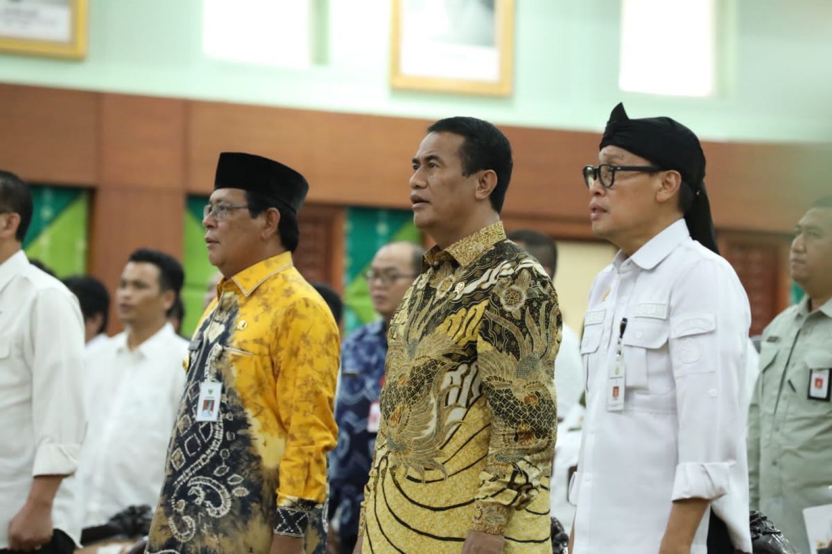 Mentan Gandeng TNI Jalankan Gerakan Nasional Ketahanan Pangan 