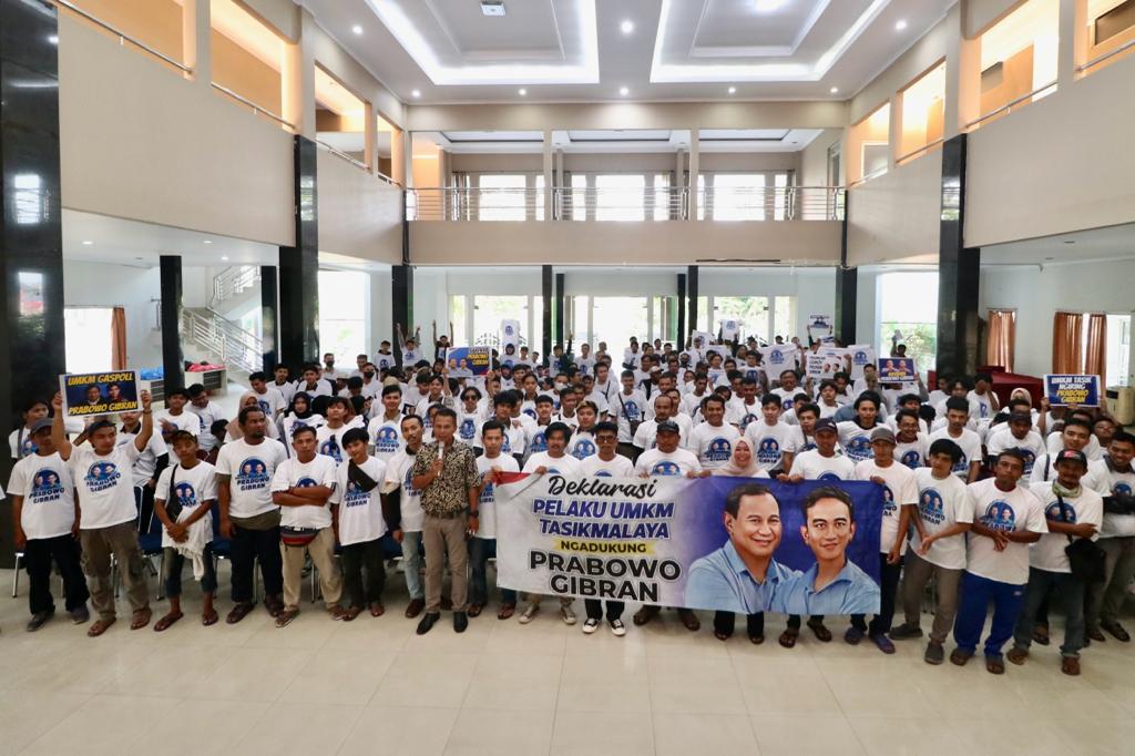  Ratusan Pelaku UMKM Tasikmalaya Berikan Dukungan ke Prabowo-Gibran