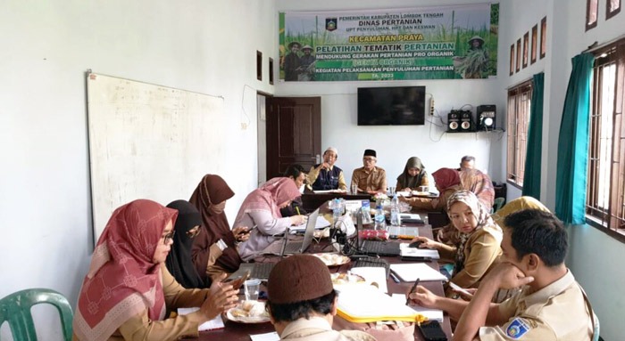 Pertemuan koordinasi Penyusunan Rencana Kerja BPP kegiatan SIMURP 2023 di Kecamatan Praya, Kabupaten Lombok Tengah, NTB,