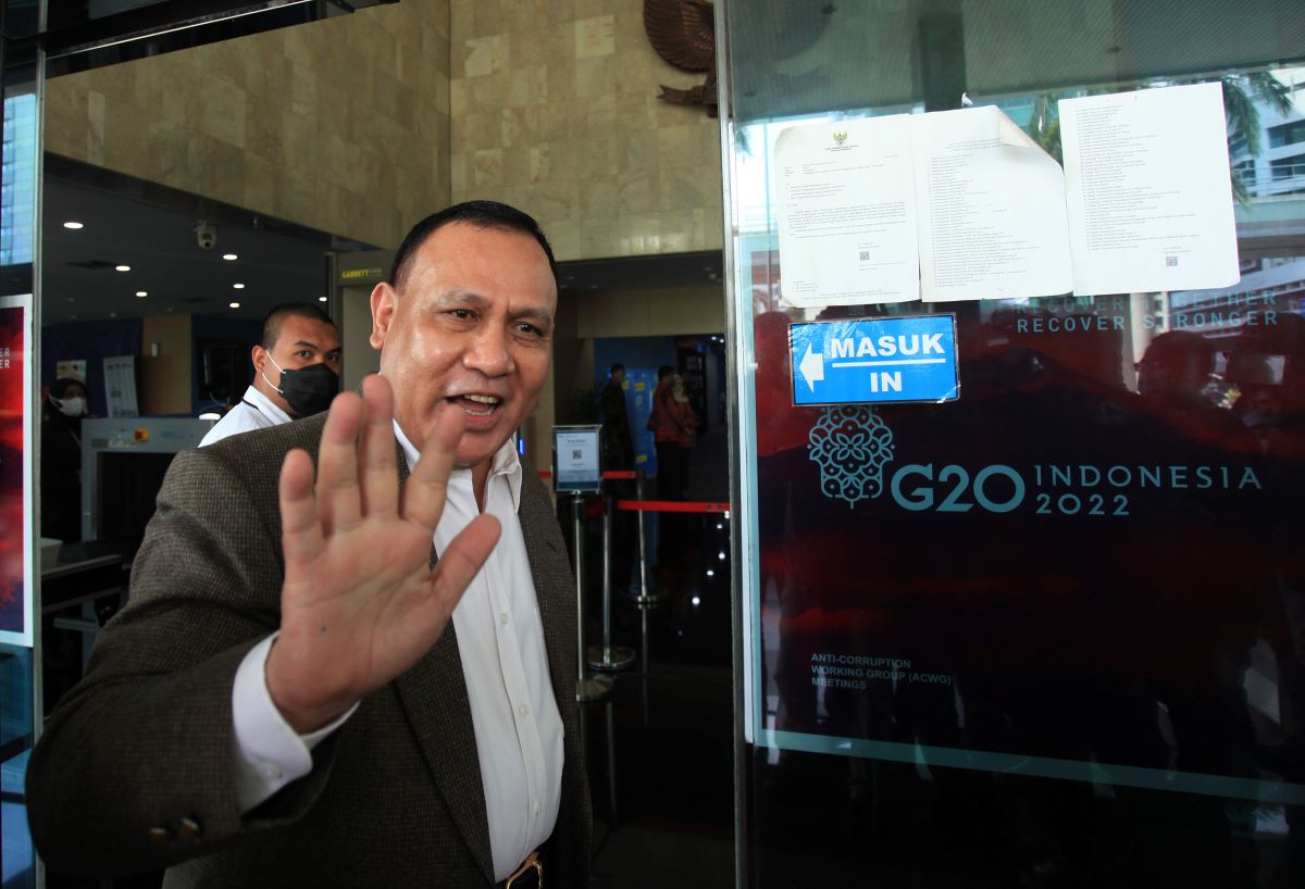 Ketua nonaktif KPK sekaligus tersangka dugaan kasus pemerasan.