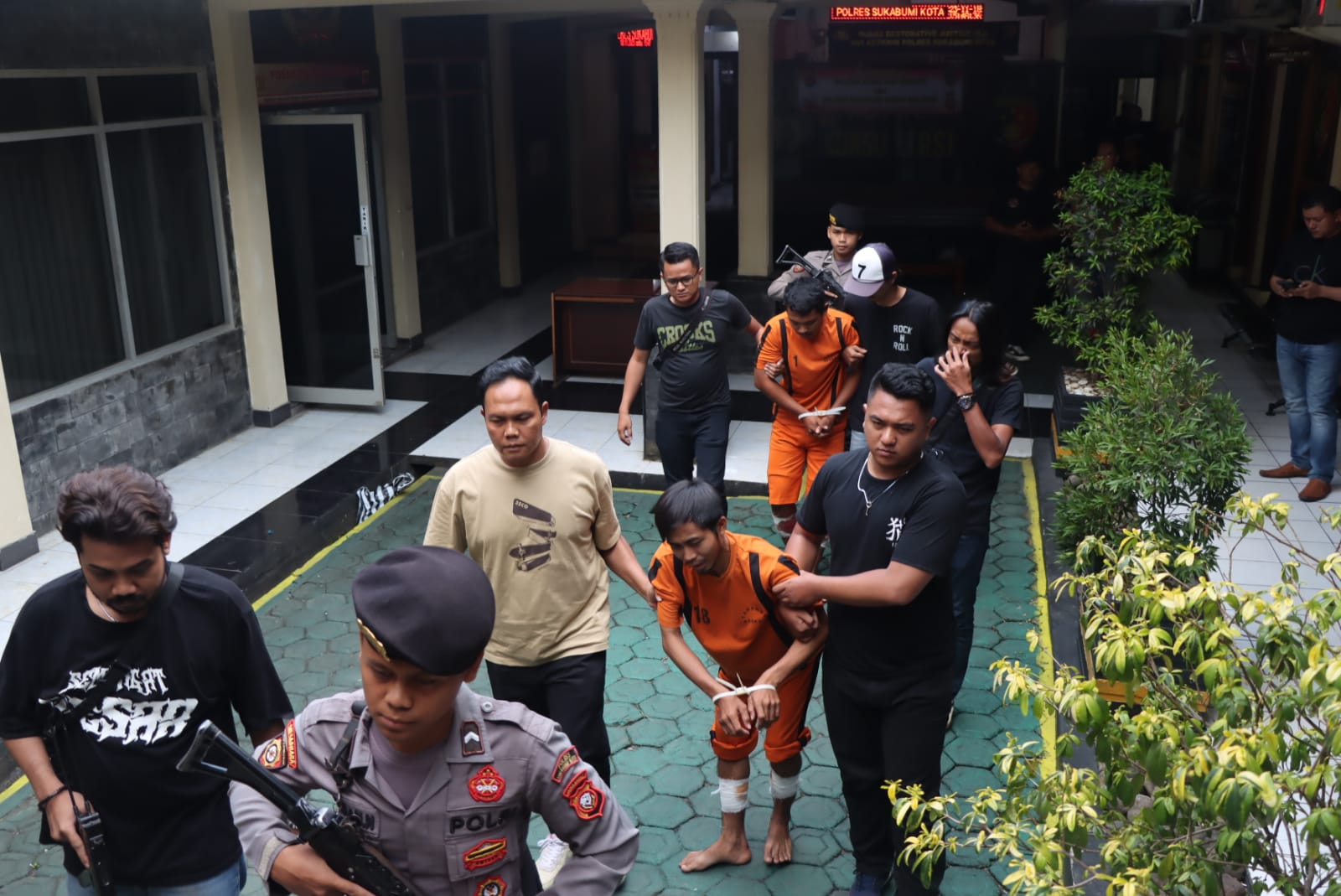 Polres Sukabumi Kota Tangkap Pelaku Pembunuhan Sopir Taksi Online