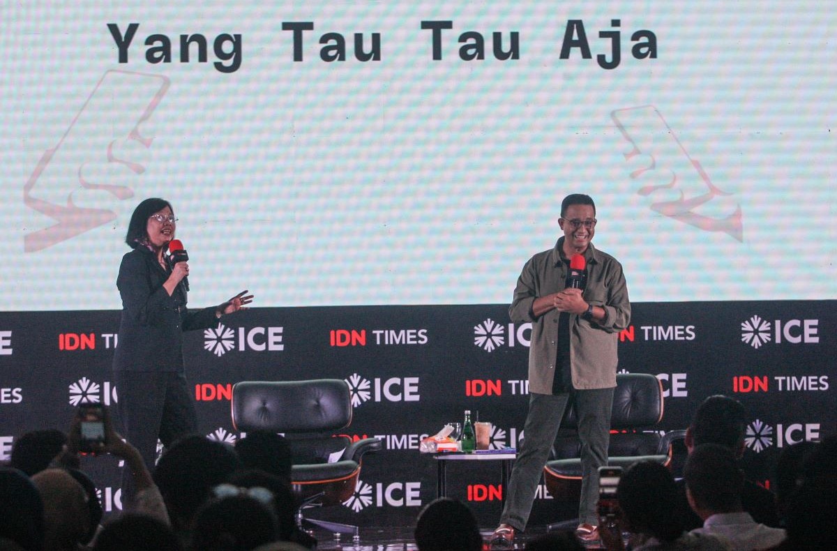 Anies Baswedan sebagai narasumber di ajang Indonesia Millenial and Gen-Z Summit (IMGZ) 2023