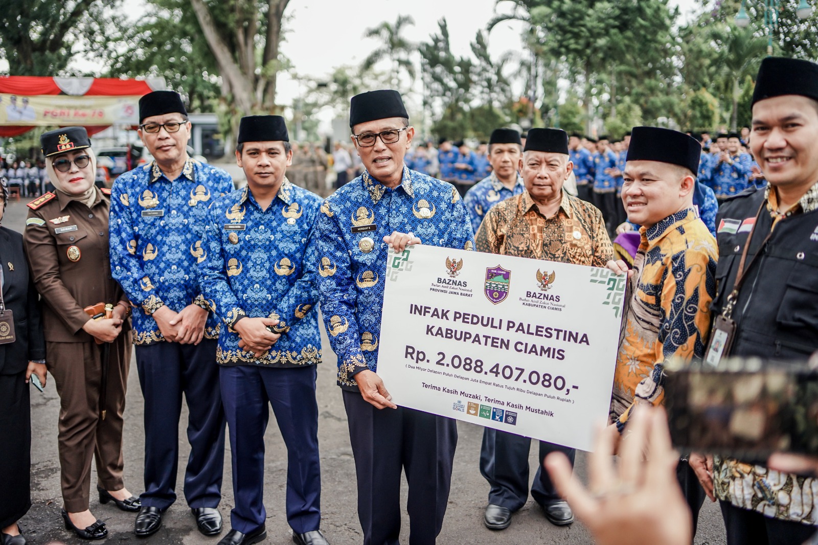 Warga dan ASN Ciamis Donasikan Rp2 Miliar untuk Palestina