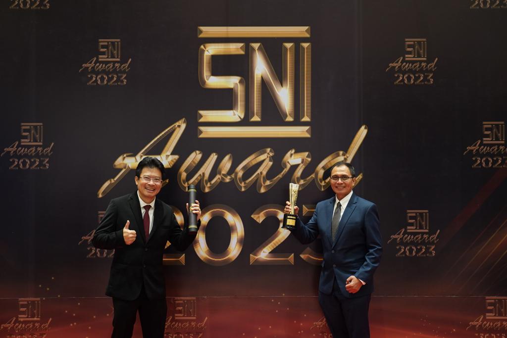 Chandra Asri meraih penghargaan Gold pada ajang NI Award Tahun 2023 di Jakarta.