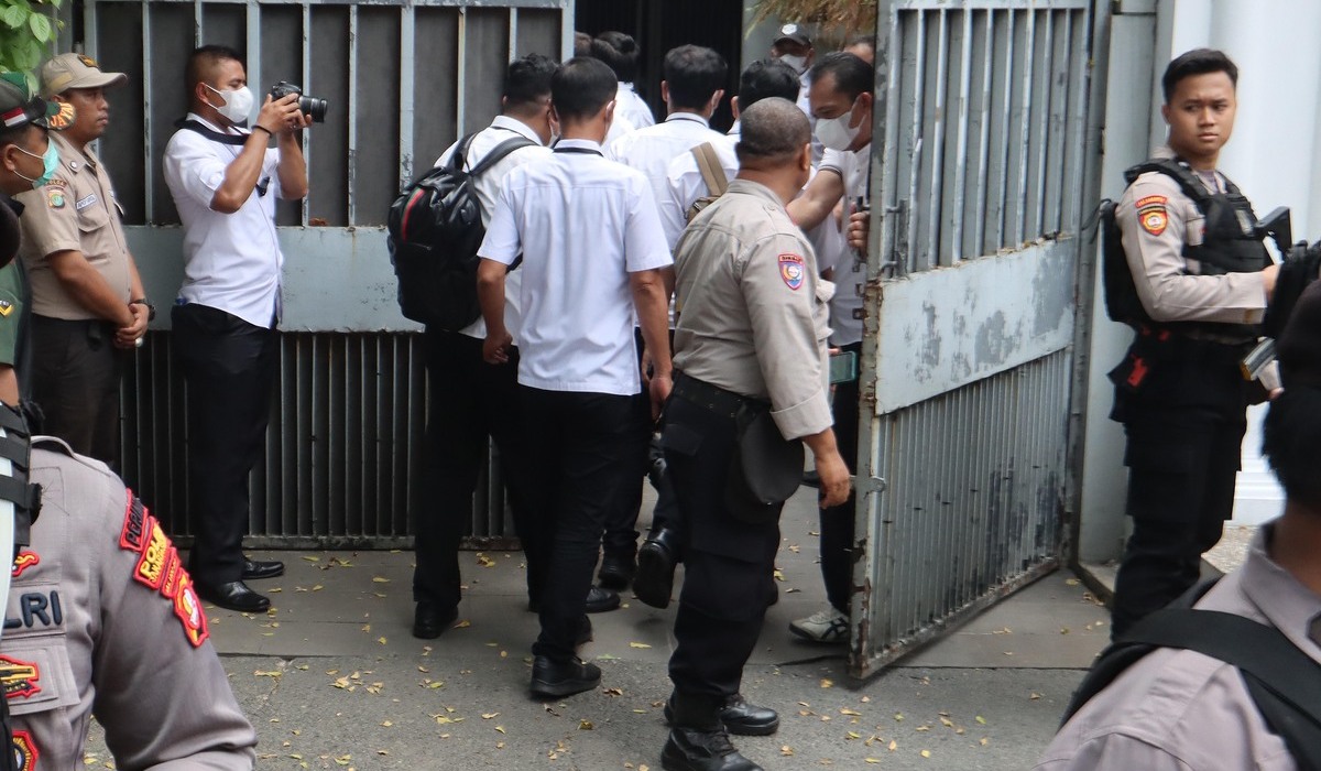 Rumah yang disebut safe house Ketua KPK Firli Bahuri di kawasan Kertanegara, Jakarta Selatan.