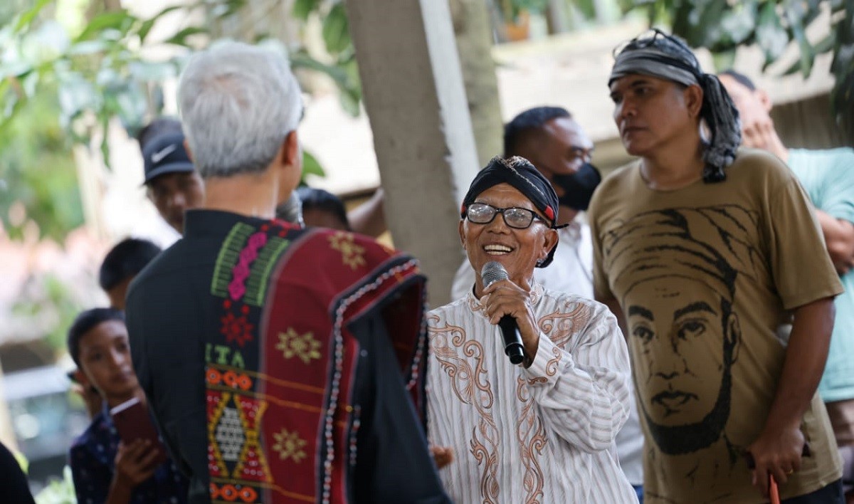 Ganjar bersama petani