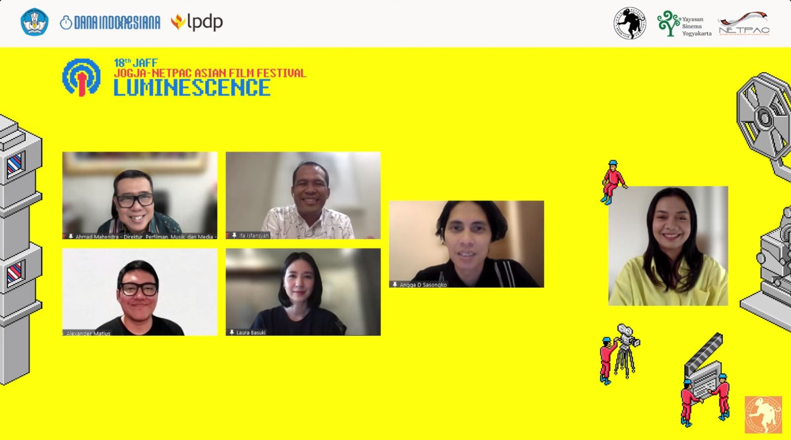 Tangkapan layar konferensi pers daring JAFF 2023, Jumat (10/11/2023).