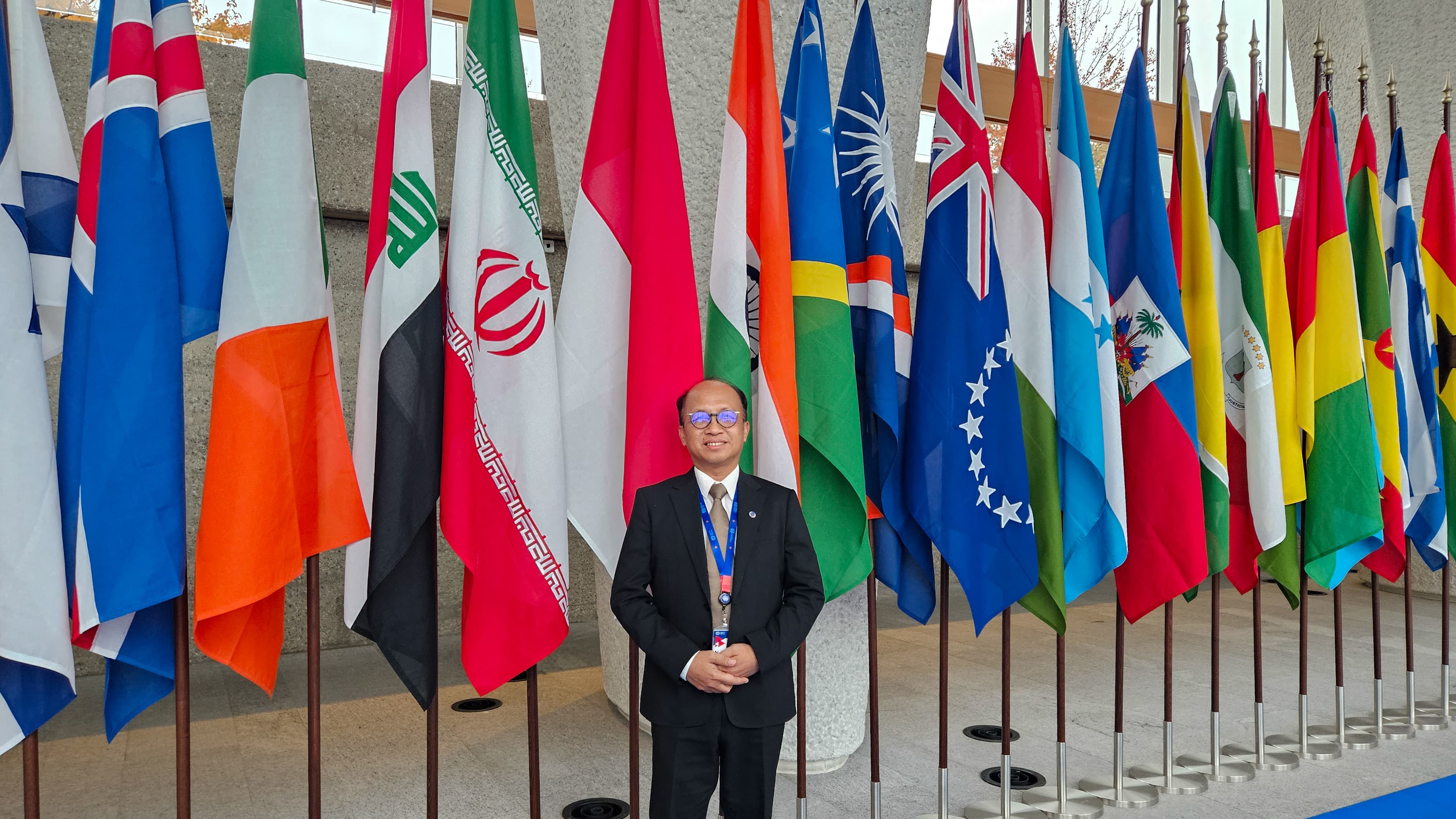 Sekjen Kemenaker Anwar Sanusi menghadiri pertemuan ILO di Jenewa, Swiss, Kamis (2/11/2023).