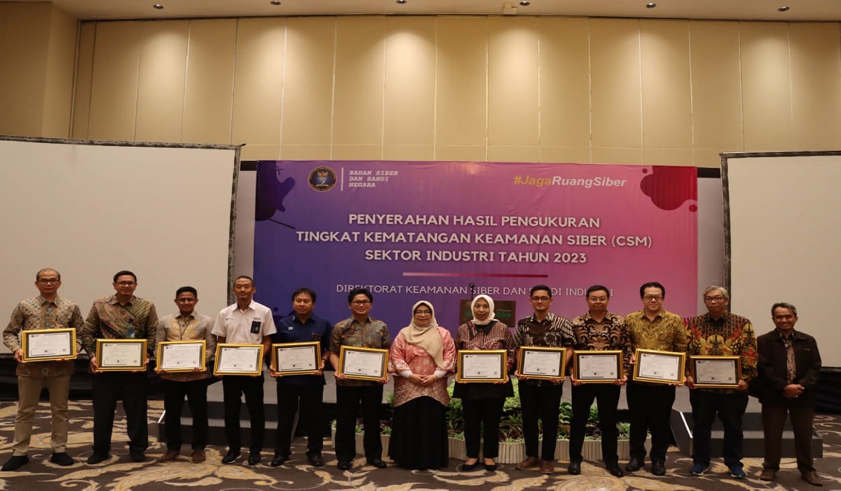 Penerima penghargaan CSM dari BSSN