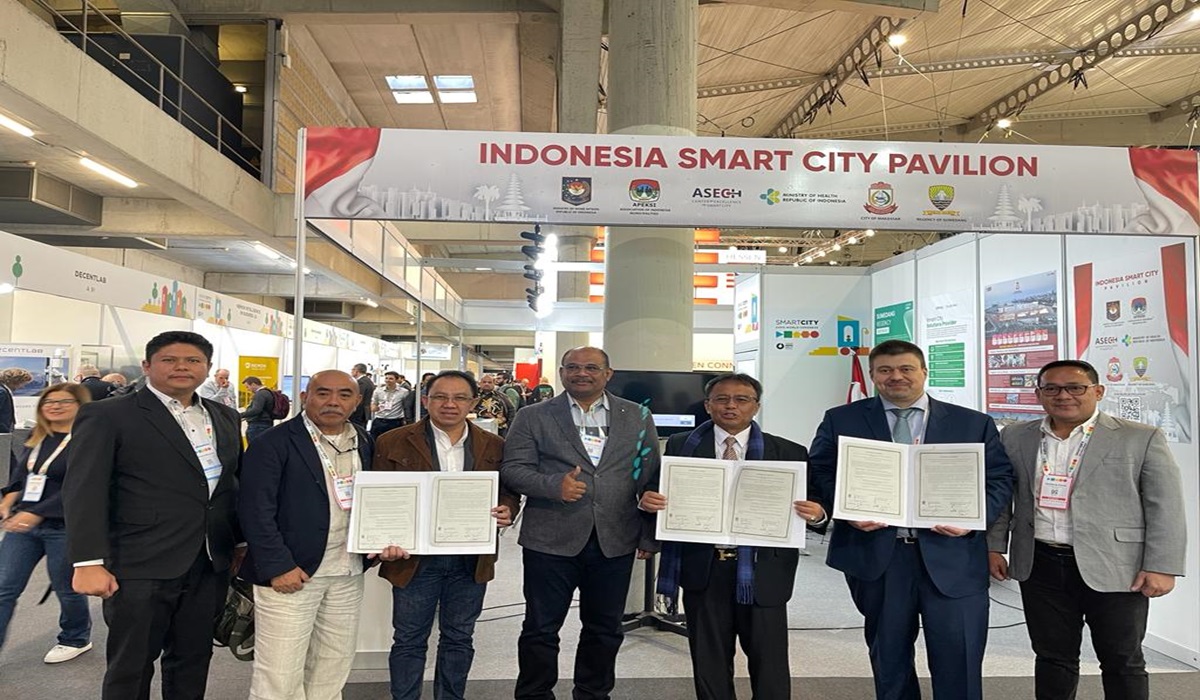 Delegasi Indonesia di ajang Smart City Expo World Congress  (SCEWC) 2023 di Barcelona, Spanyol. 
