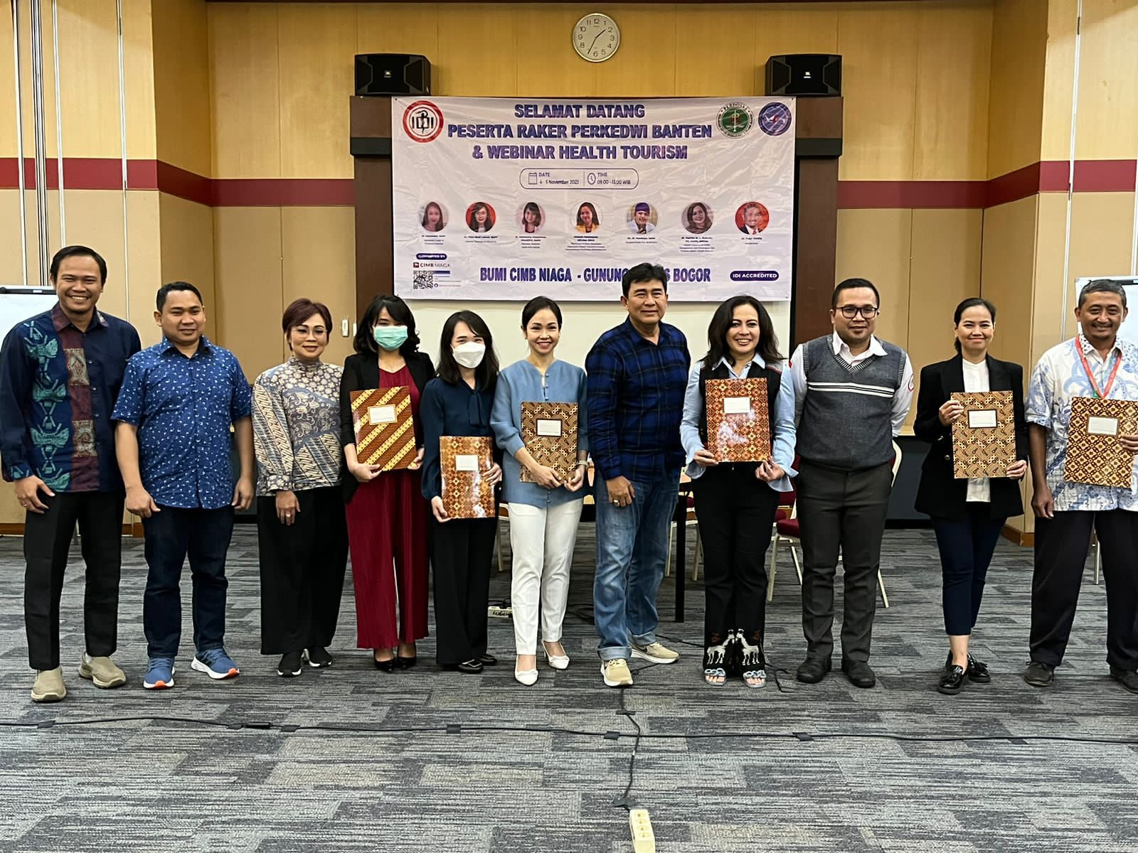 Kegiata Raker Perkedwi Banten & Webinar Wisata Medis di Bogor, Jawa Barat.