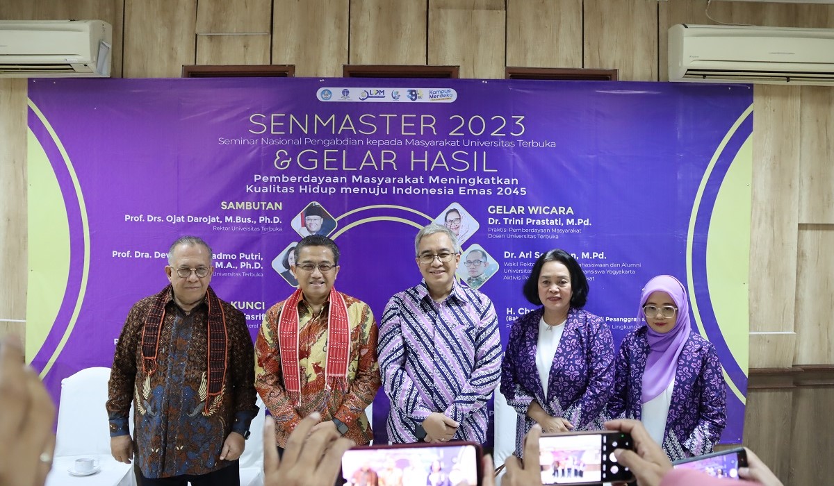 Universitas Terbuka Tingkatkan Kesejahteraan Desa Lewat Senmaster Pengabdian Masyarakat