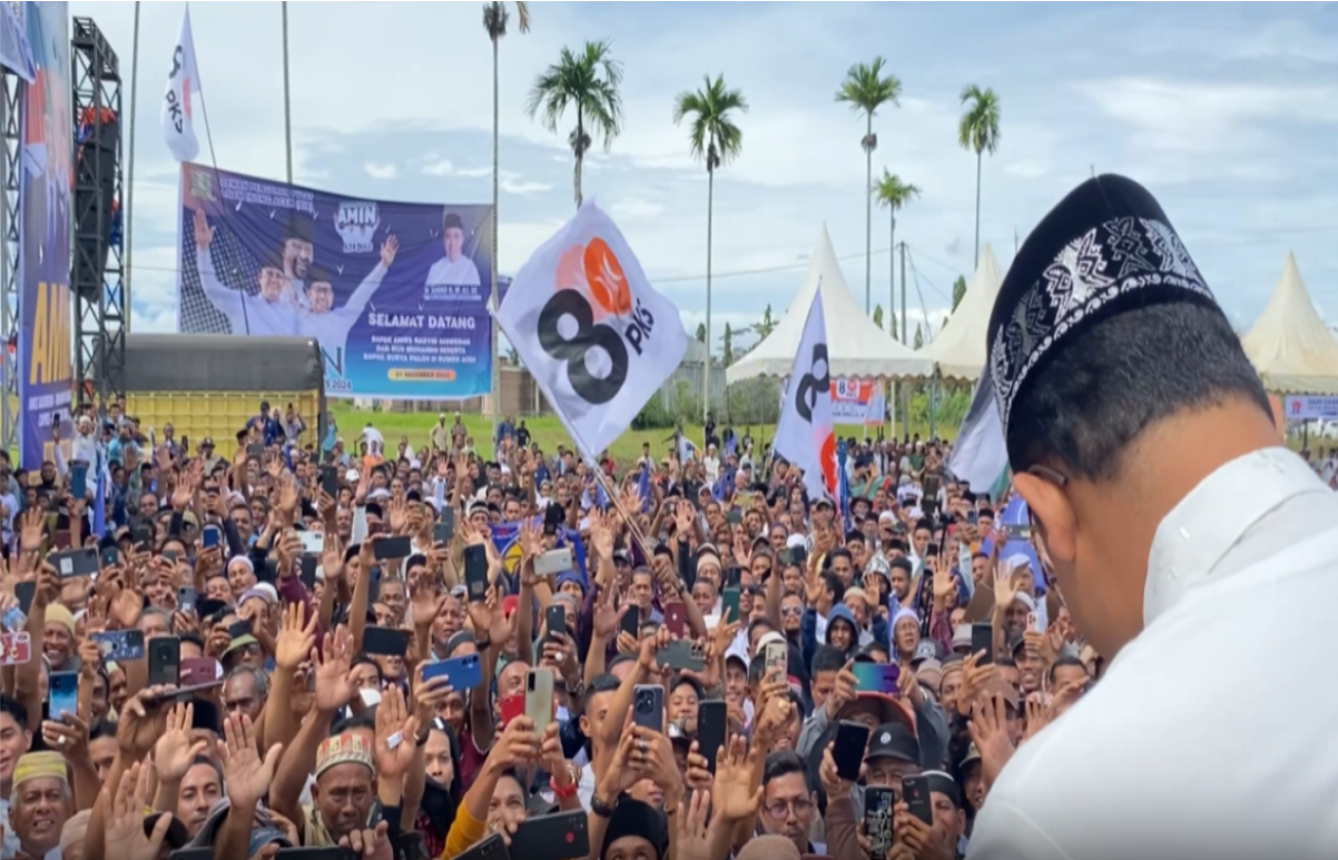 Capres Anies Baswedan di Aceh, Rabu (1/11).