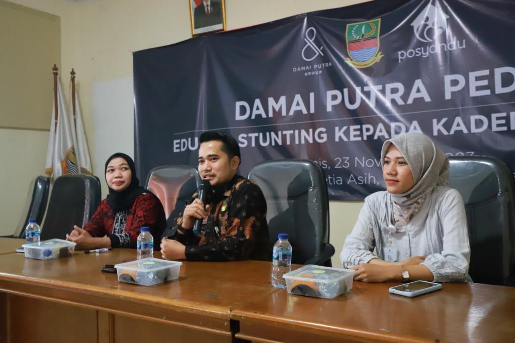 Damai Putra Group melalui program Corporate Social Responsibility (CSR) mengusung Damai Putra Peduli Cegah Stunting di Bekasi, Jawa Barat.
