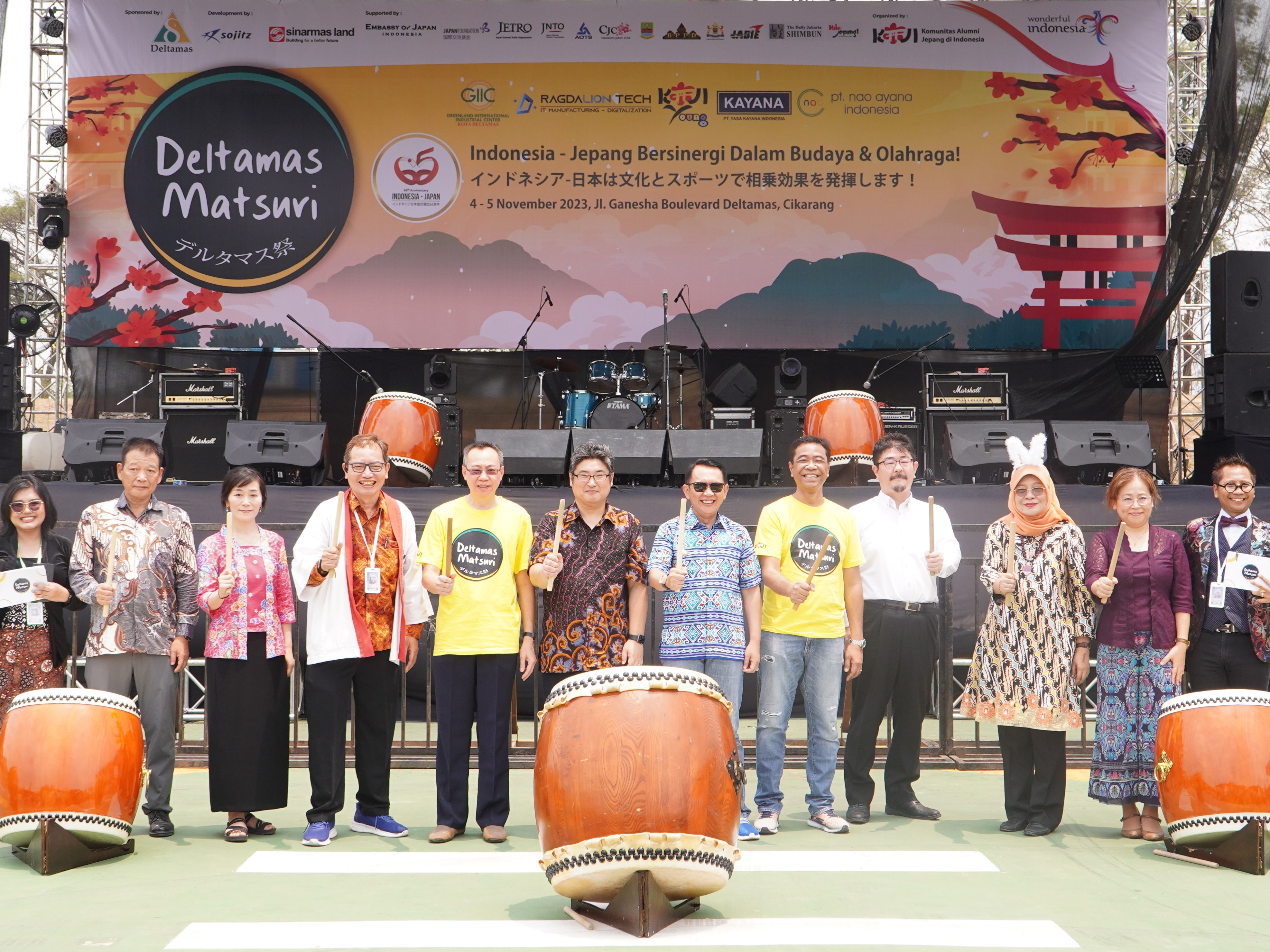 Deltamas Matsuri 2023 yang diselenggarakan Kota Deltamas pada Sabtu (4/11) di Lapangan Samping Marketing Office Kota Deltamas, Cikarang.